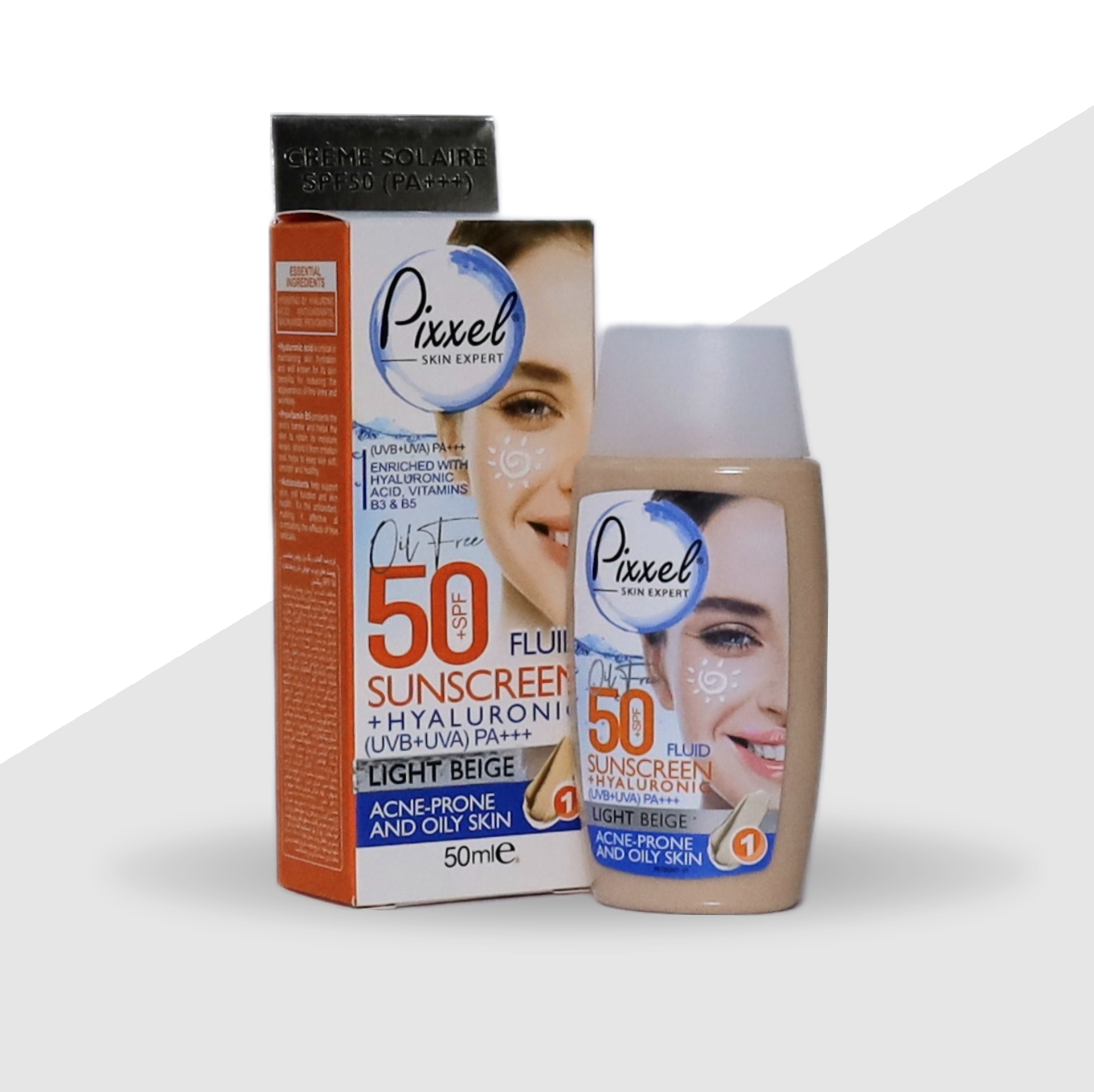 کرم ضد آقتاب رنگی پیکسل SPF 50 لایت بژ مناسب پوست های چرب وجوش دار