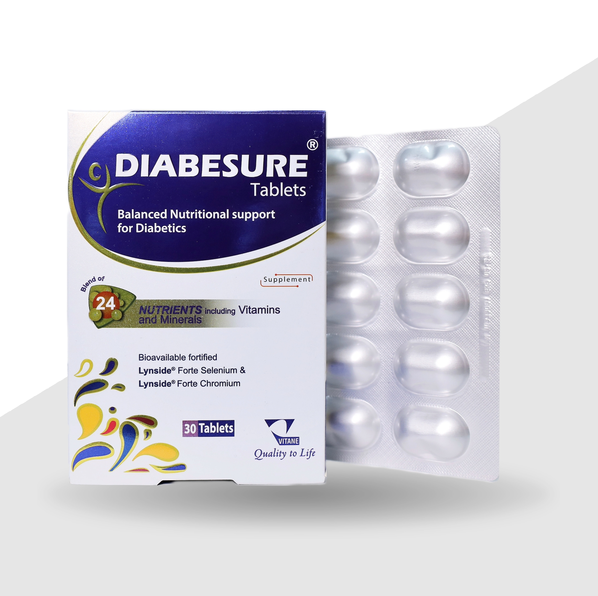 قرص مولتی ویتامین و مینرال دیابشور-30 عددی