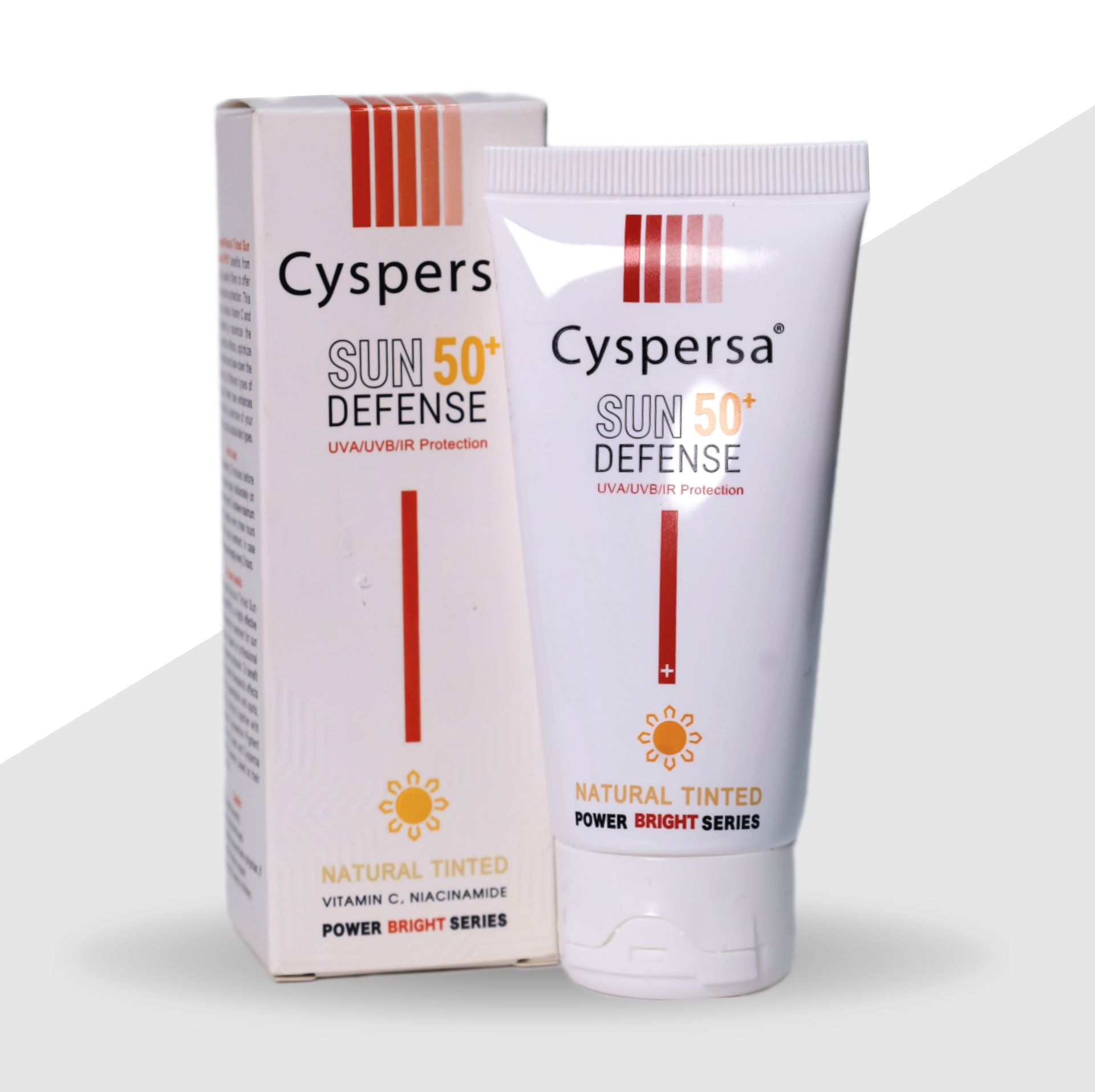 کرم ضد آفتاب رنگی روشن کننده SPF50 سیسپرسا-50 میلی لیتر