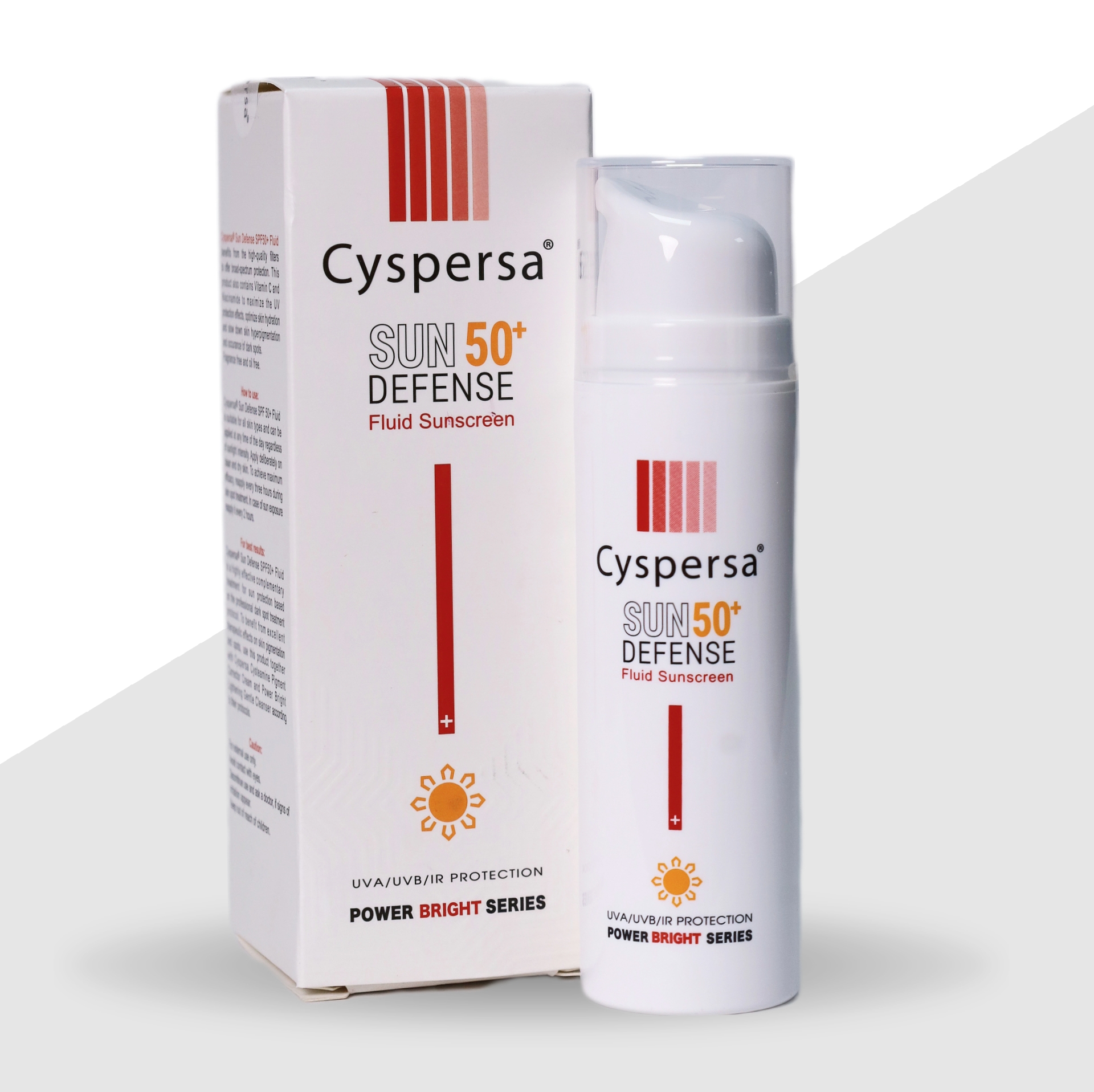 ضد آفتاب فلوئید پاوربرایت SPF50 سیسپرسا-50 میلی لیتر