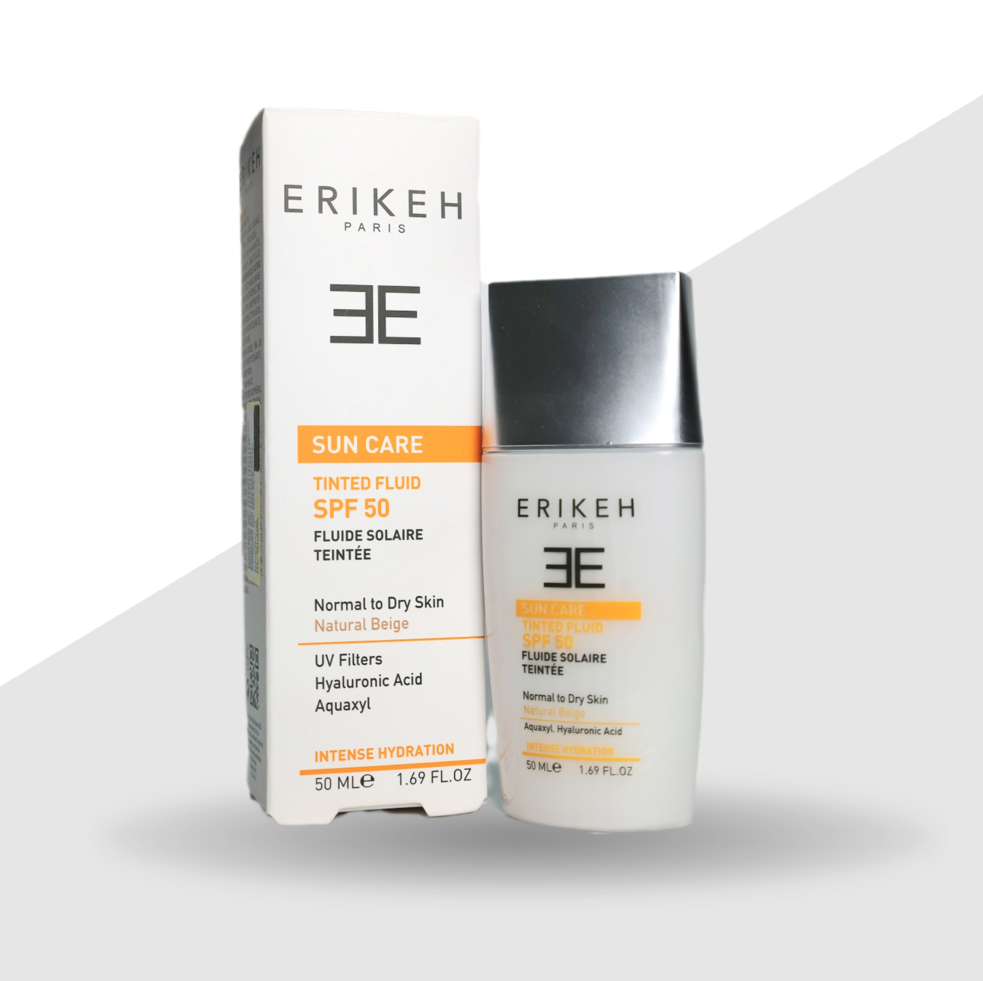 کرم ضد آفتاب مخصوص پوست های خشک SPF50 بژ طبیعی اریکه-50 میلی لیتر