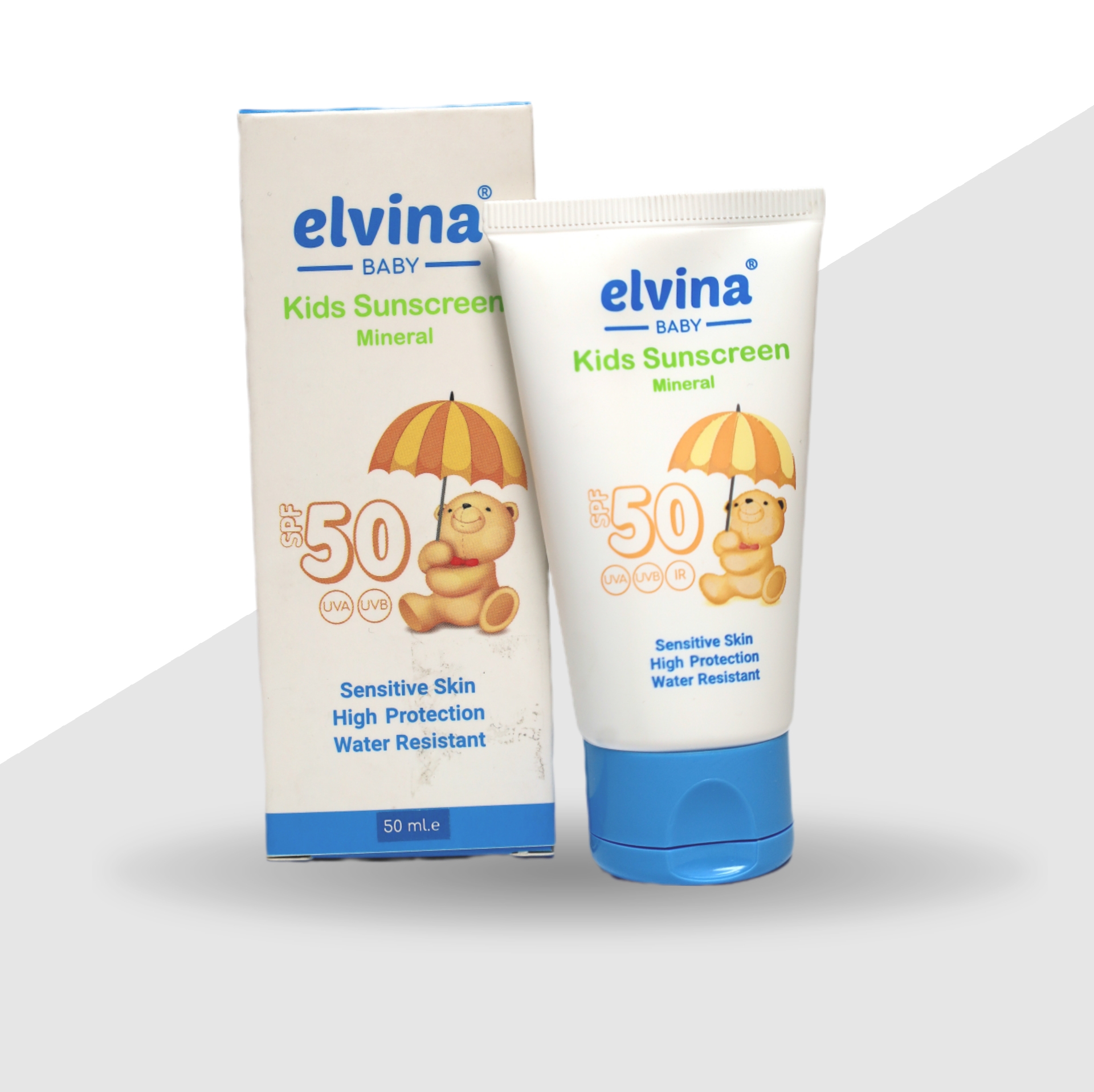 کرم ضد آفتاب کودک الوینا SPF50 مینرال-50 میلی لیتر