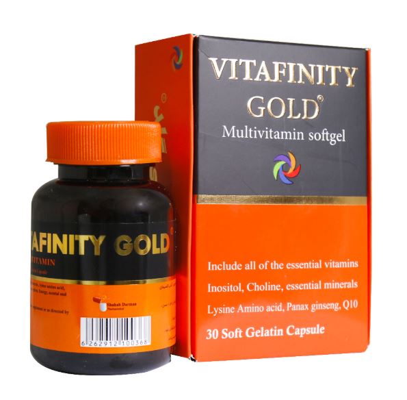 سافت ژل مولتی ویتامین ویتافینیتی گلد - 30 عددی     2026/07
